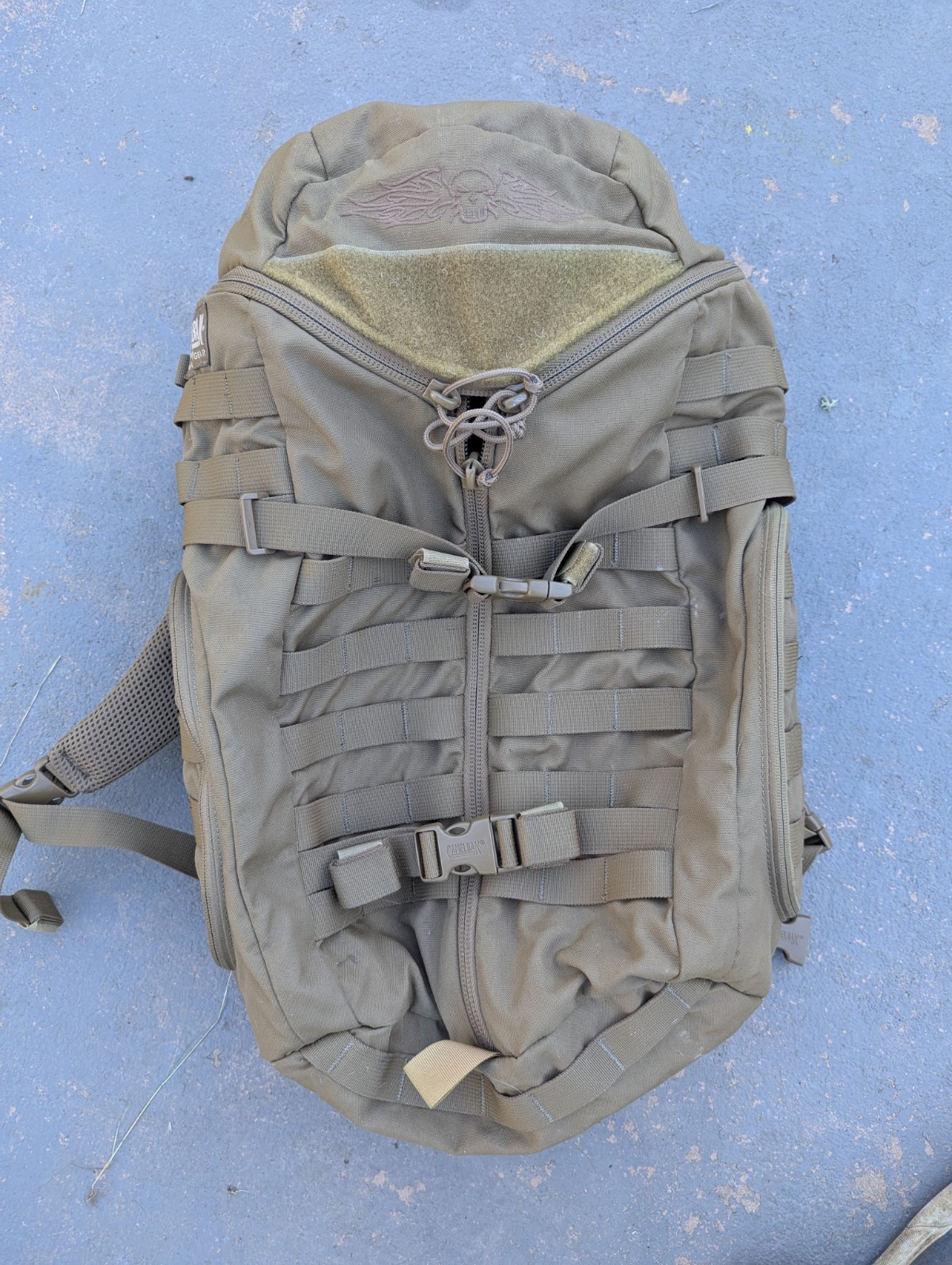 CamelBak / Mystery Ranch Maximum Gear Tri-Zip Tactical Backpack - Coyote