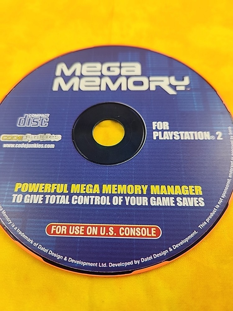 Mega Memory Manager For Playstation 2 PS2 Disc