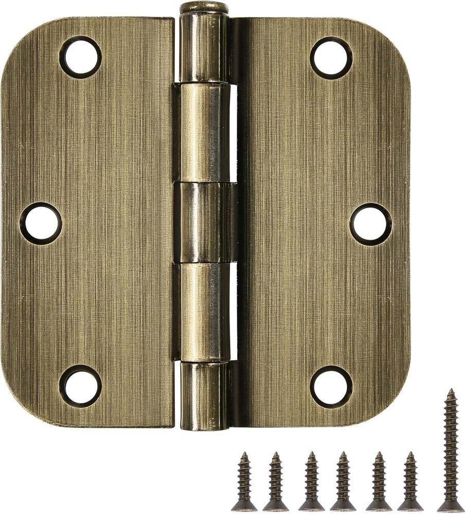 Decorative Antique Brass Door Hinges 12 Pack