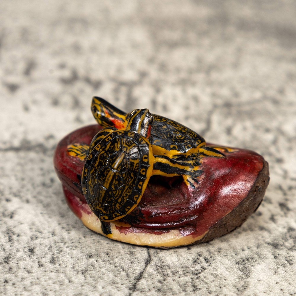 Double Turtle Tortoise Tagua Carving