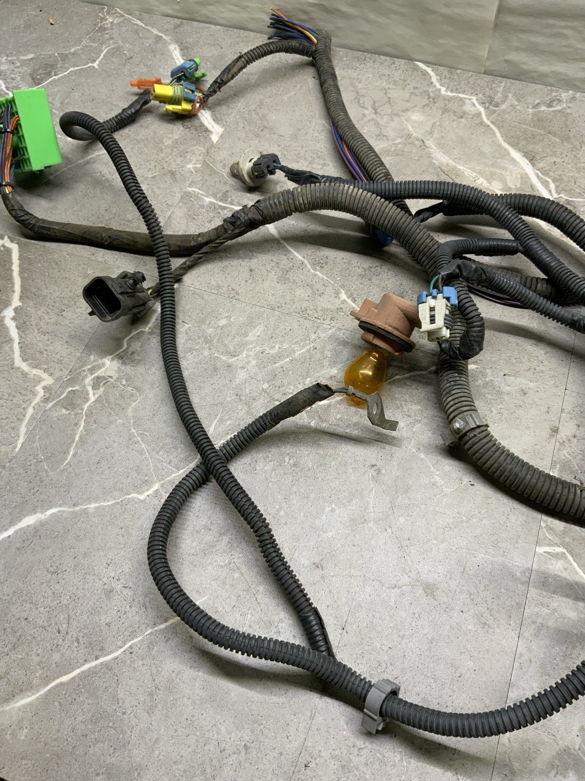 99-02 Chevy Silverado Front Headlight Wiring Harness OEM Cut Pigtails Repair