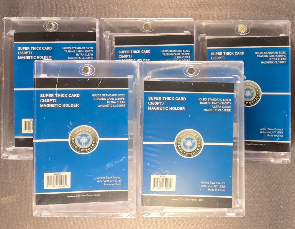 (5x) CSP 360pt Magnetic Card Holders One Touch 360 pt 360 Point Super Thick Card