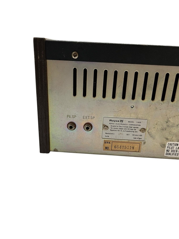 Vintage Royce Model 1-625 CB Base Transceiver