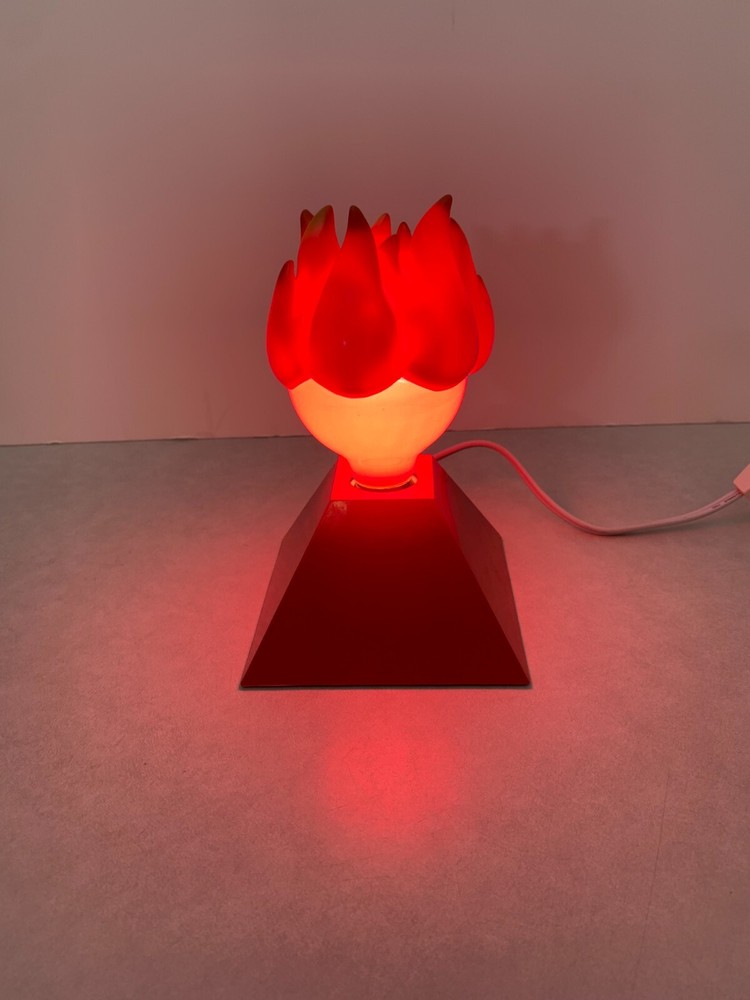 APA Electronics - Pyramid Light Lamp Nightlight - Red Flame Bulb - 7" Tall