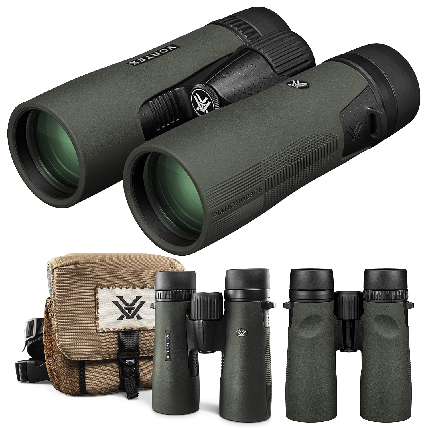 Vortex Optics Diamondback HD 8x42 Binocular with Free Camo Digital Hat Bundle