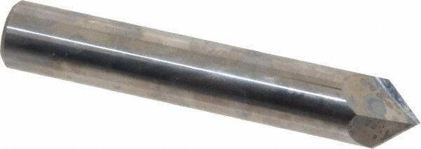 Accupro 1/2" Cutter Head Diam, 1/2" Shank, 2 Flute Single End Solid Carbide C...