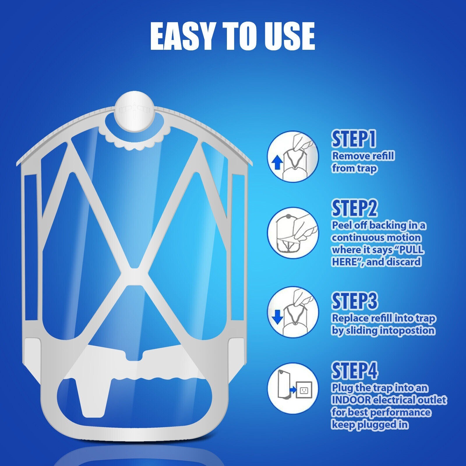 10-Pack Refill Cartridges for ZIVO M364 Max Plug-in Light Fits Z3VO Models