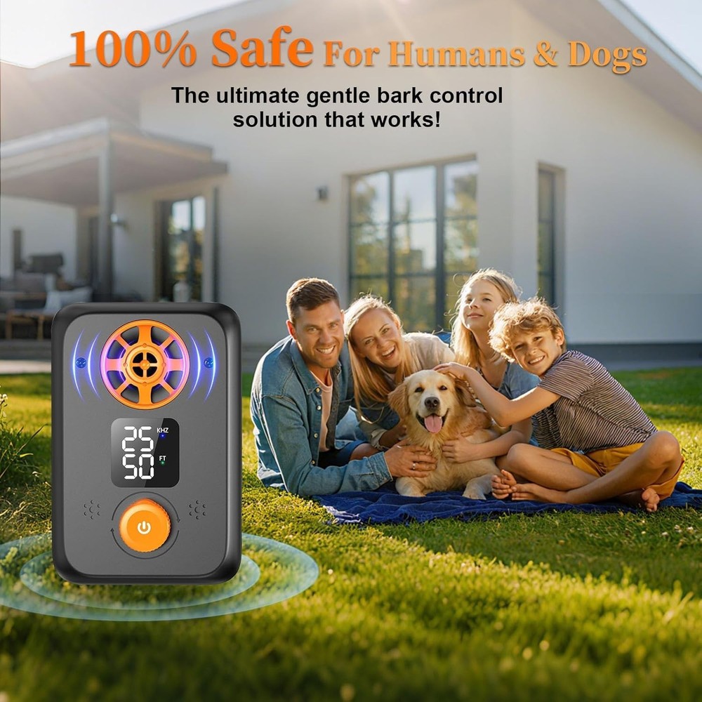 Ultrasonic Dog Bark Control Device for Wall or Table - Adjustable Ranges- NEW