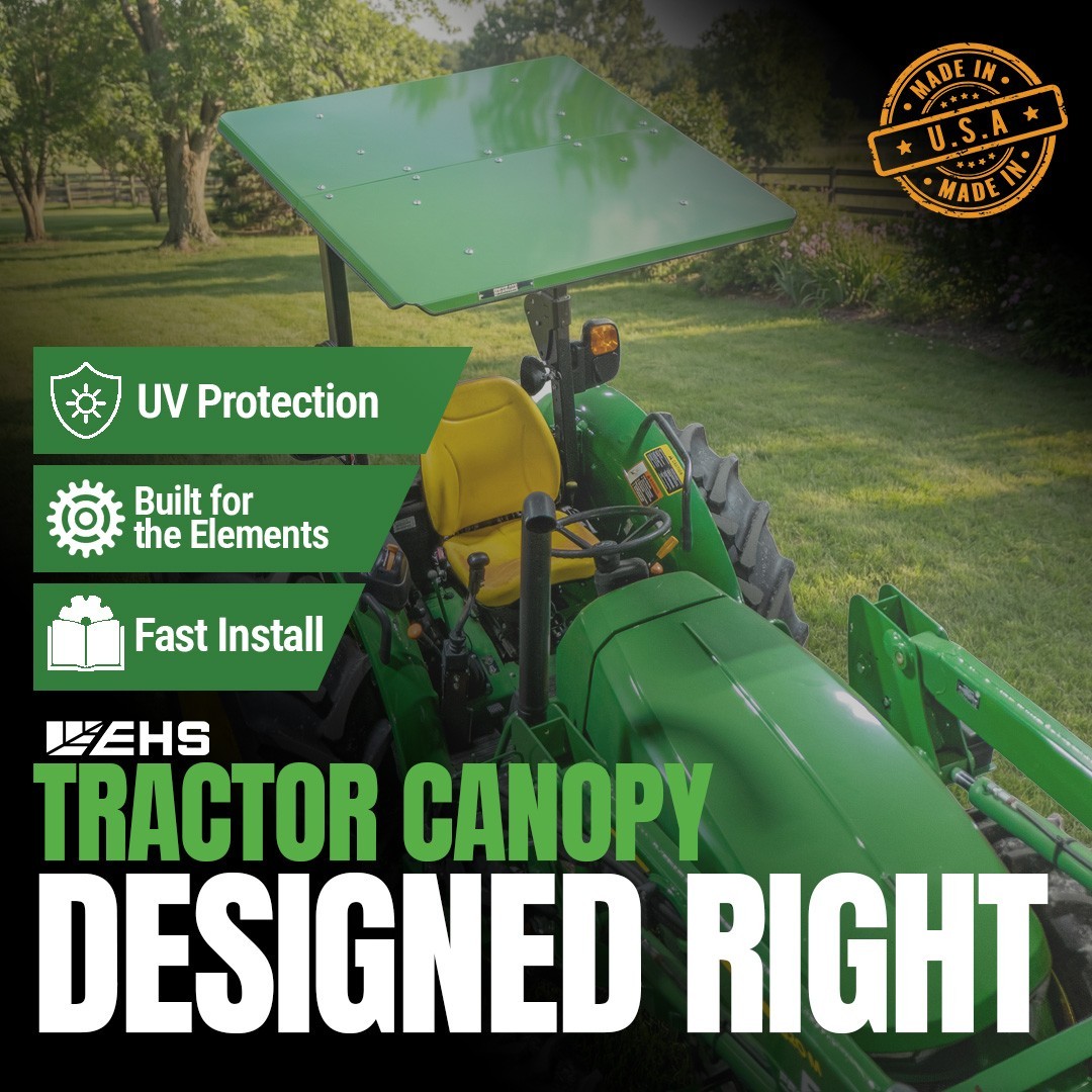 EHS Development XL Tractor Canopy Roof | Orange|