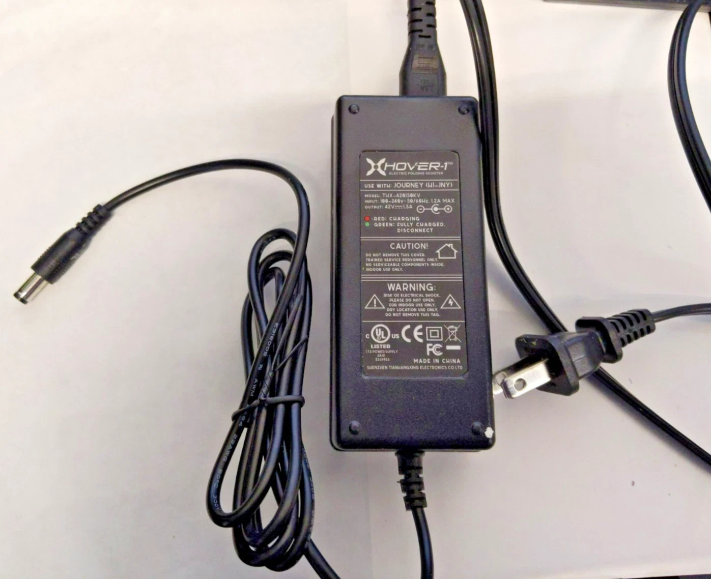 FAST SHIP!! Genuine Hover-1 Journey Pioneer Charger 42V 1500ma with Indicator