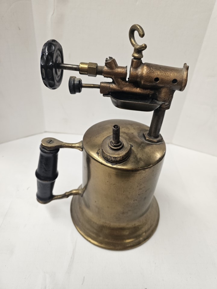 Vintage Brass Hand Held Blow Torch Untested