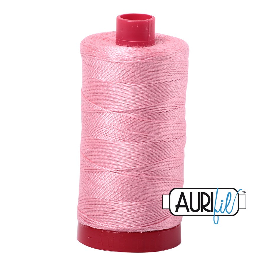 Bright Pink 2425 | 12wt Large Spool 325M / 356Y | Aurifil