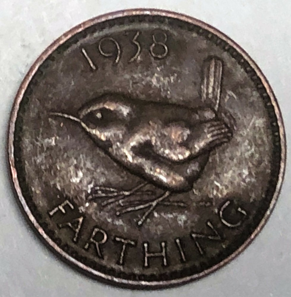 # C8567   GREAT BRITAIN     COIN,    FARTHING   1938