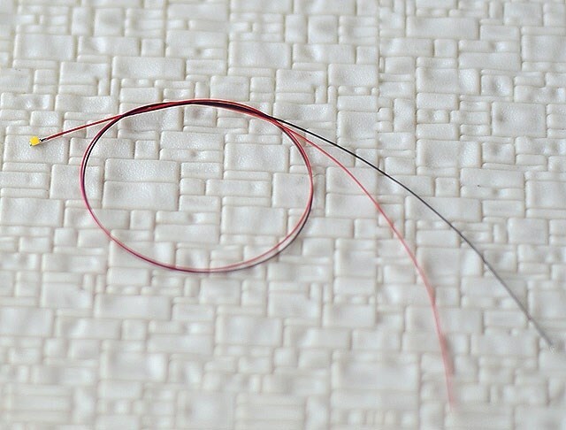 50pcs Pre Wired Warm White ##0402 SMD LEDs Lighting Kit Pre-soldered Micro LEDs