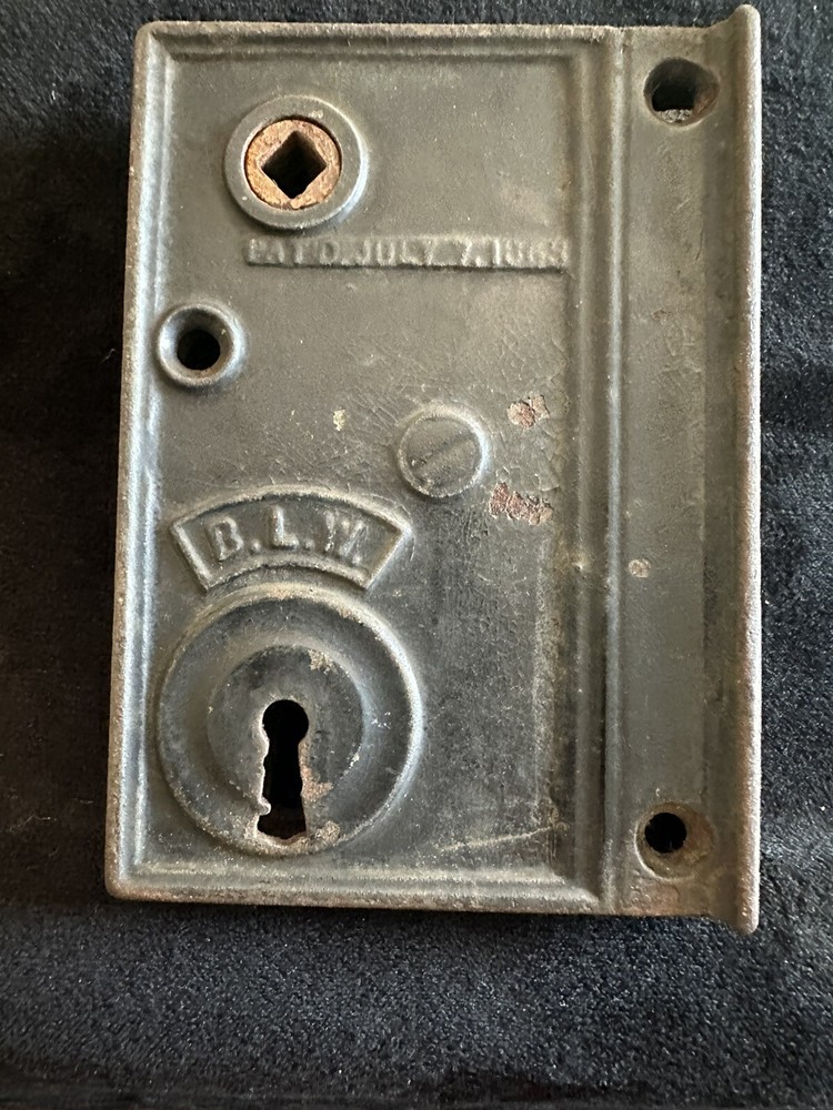 Antique Iron 1863 Door Lock