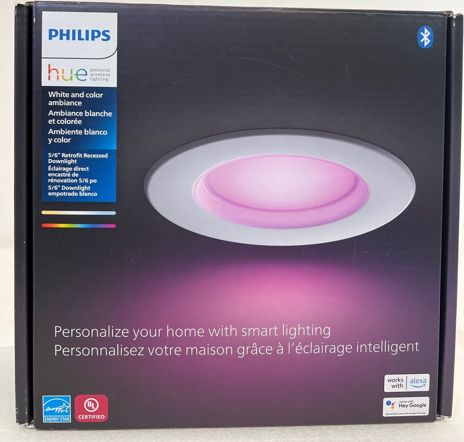 Philips Hue White & Color Ambiance 5/6" Smart Recessed Downlight -FREE S/H