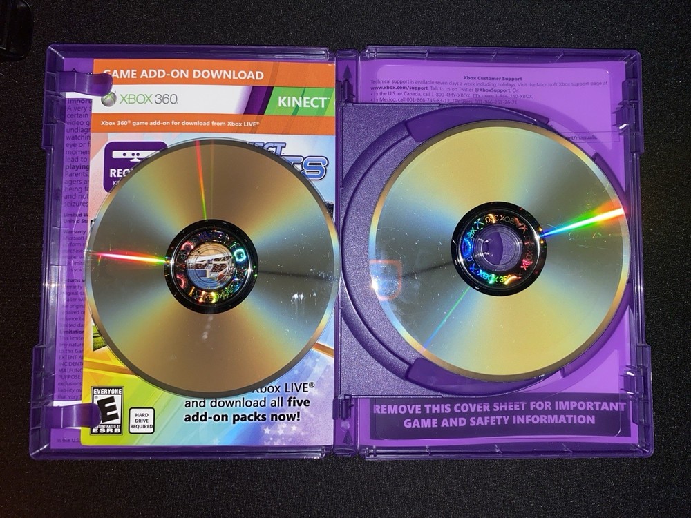 Official Microsoft Xbox 360 Kinect Motion Sensor Bar and Kinect Games