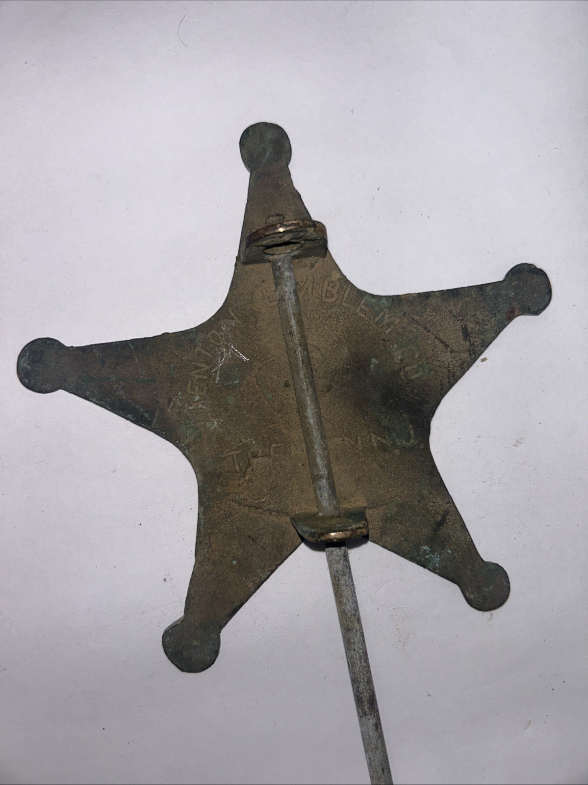 Vintage World War Veteran United States Army Cemetery Grave Marker Sign