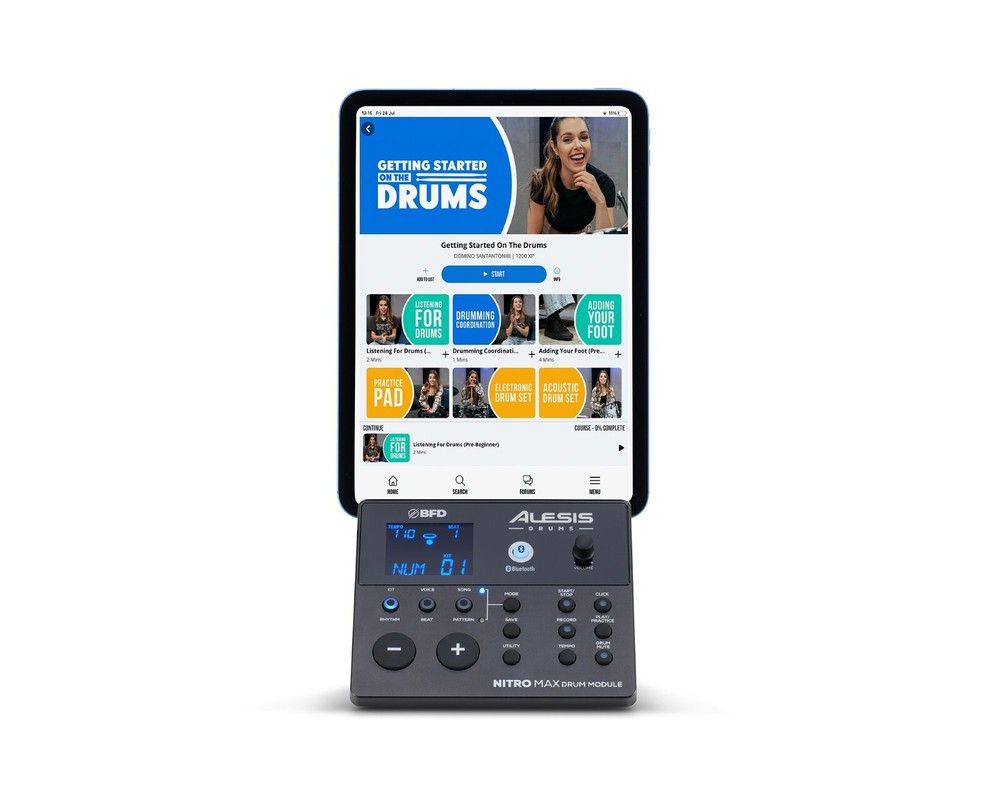 NEW Alesis NITRO MAX Drum Module w Cable Snake/Power Adapter - Machine Brain