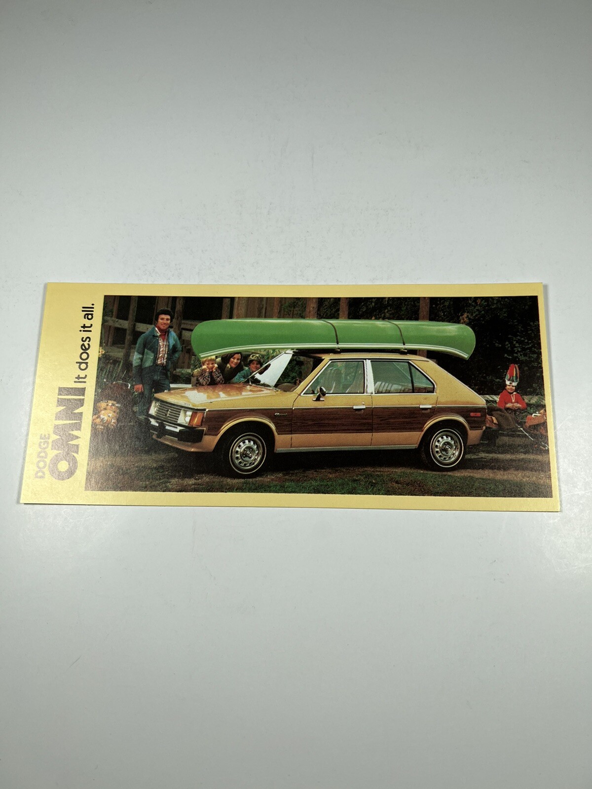 1978 DODGE OMNI MINI BROCHURE CARD