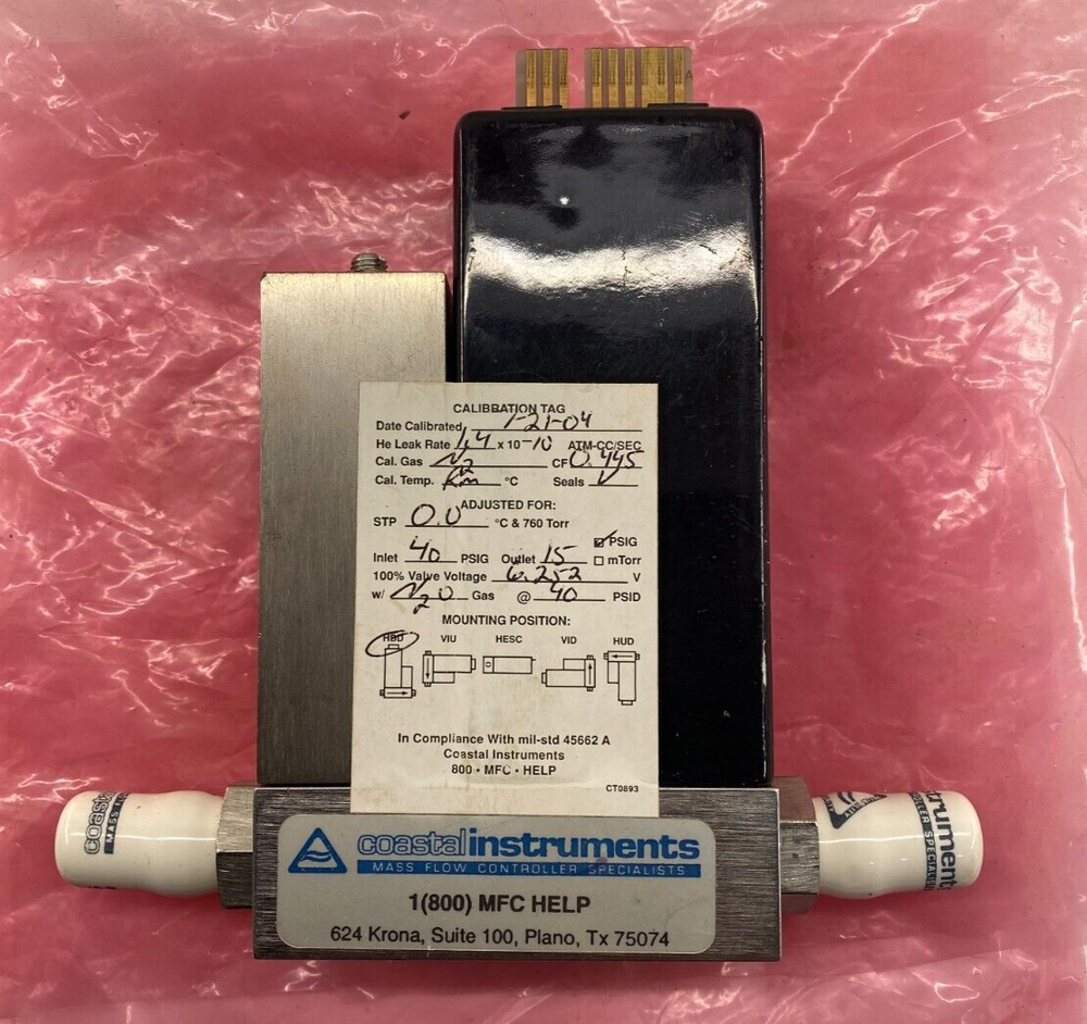 UFC 1200A Unit Instruments Mass Flow Controller 200 SCCM Refurbished