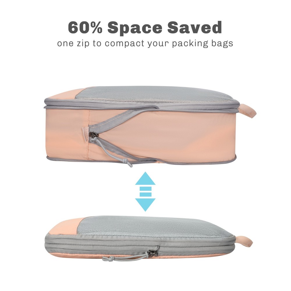 Hynes Eagle 4 Set Packing Cubes Travel Essentials Compression Organizer Bag