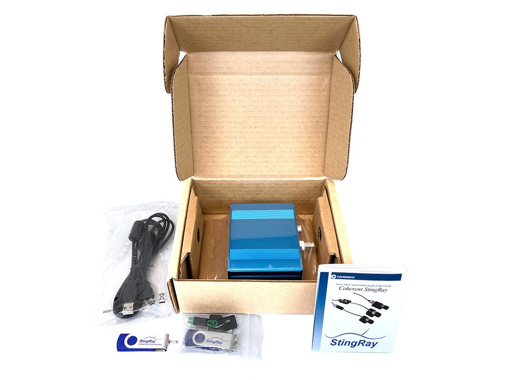 New! Coherent StingRay 450nm 35mW Continuous Wave Laser with Controller Kit