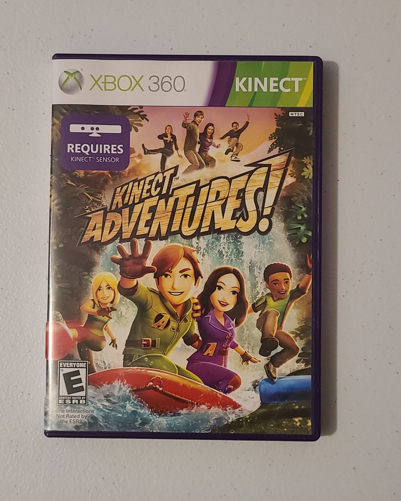 Microsoft Xbox 360 Black Kinect Sensor with Accessory, Cables and Game