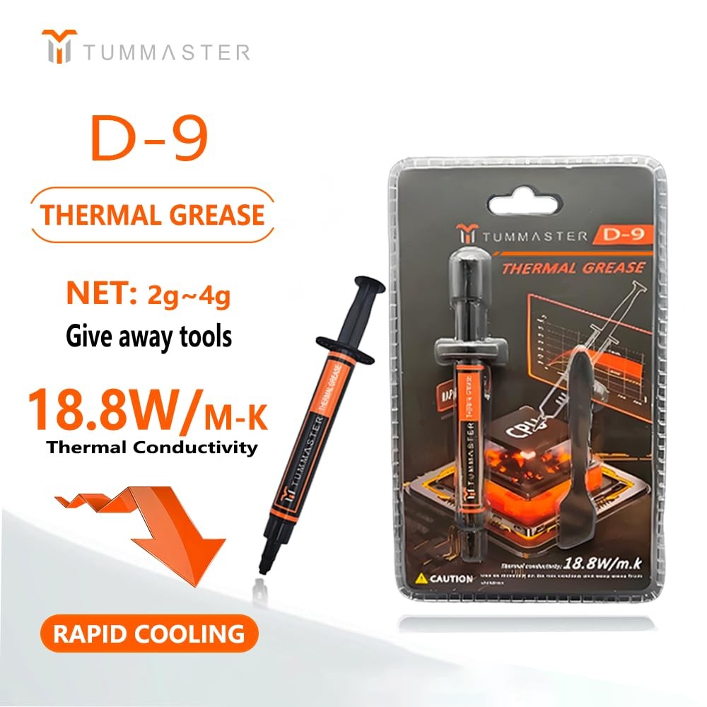D-9 (incl. Spatula,2g/4g Box) Ultimate Performance Thermal Paste for Computer...