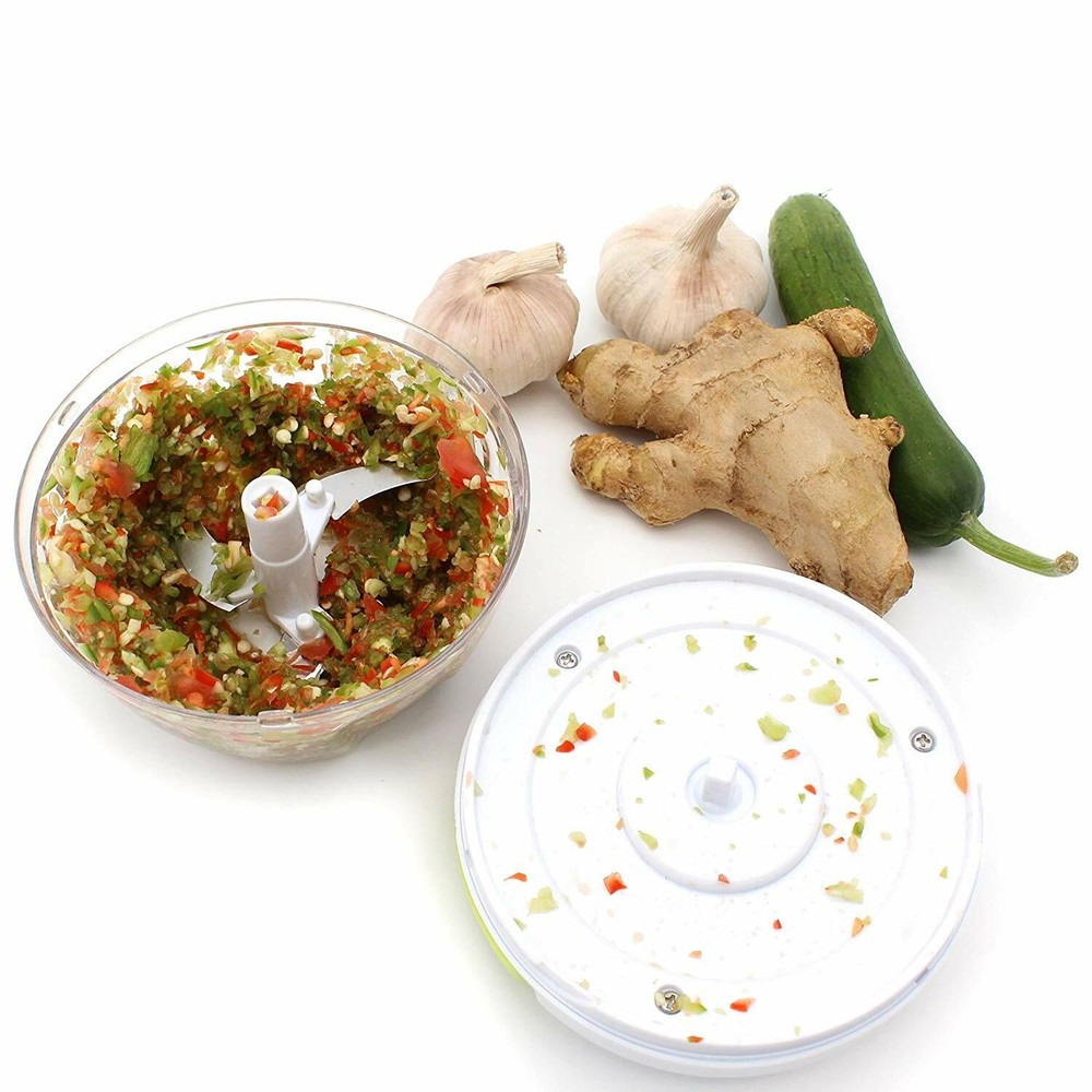 Multi-Functional Manual Food Chopper Compact Hand Held Vegetable Dicer Mincer US