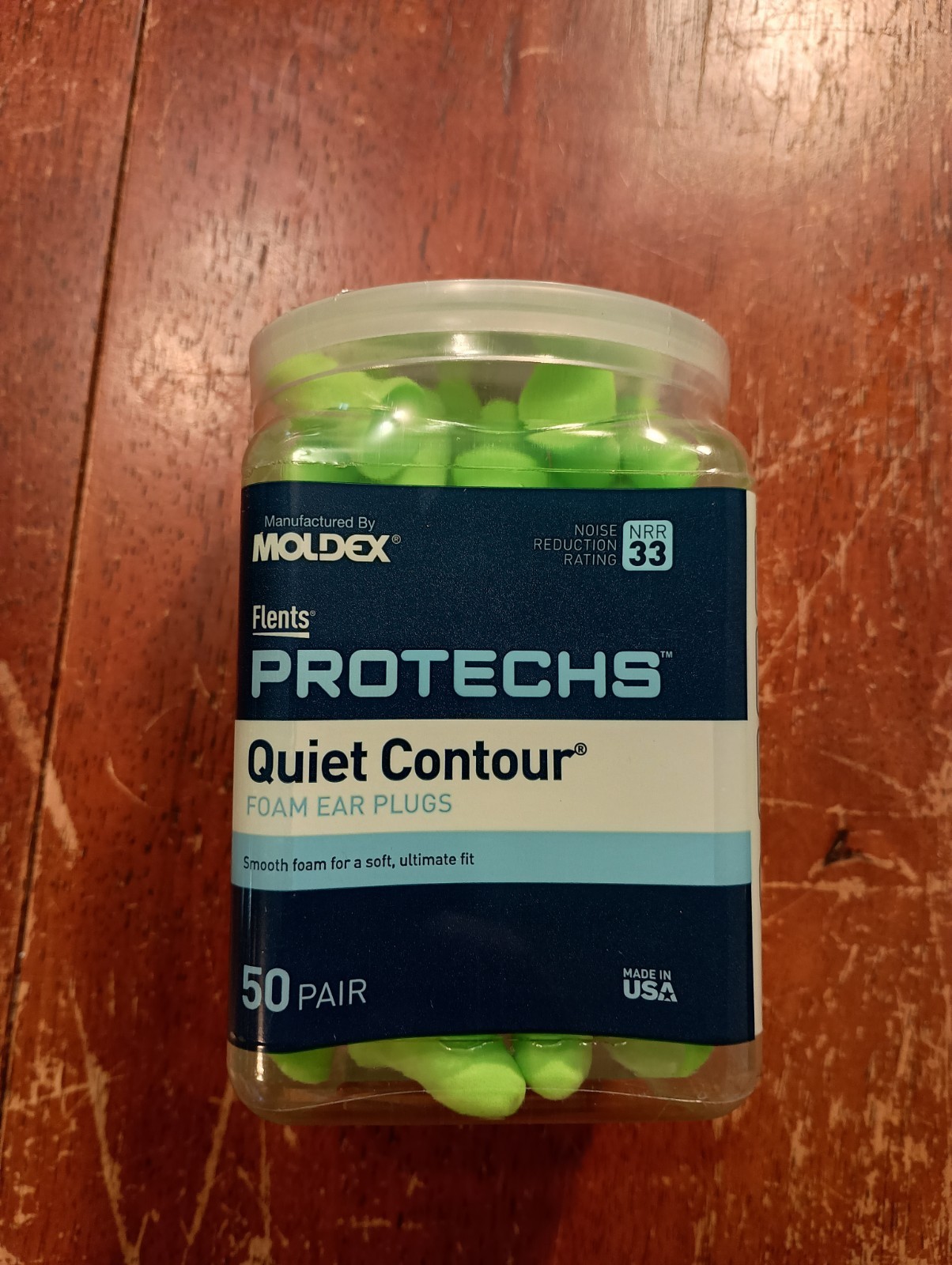 Flents Protechs Quiet Contour Foam Ear Plugs 50 Pair (33 NRR)