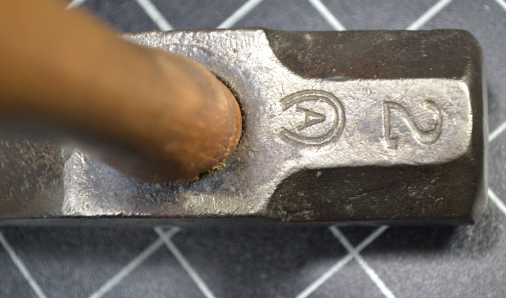 ATHA - 2# - CROSS PEIN ENGINEERS' HAMMER - ALL ORIGINAL