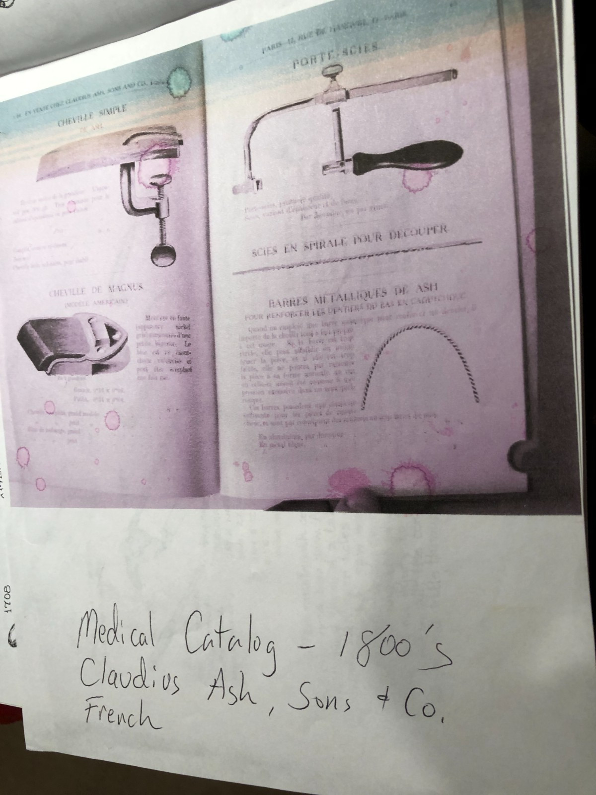 METACARPEL AMPUTATION SAW LIKE THE ONE USED BY GEN. OTTO IN 1777 - NO MAKER MARK