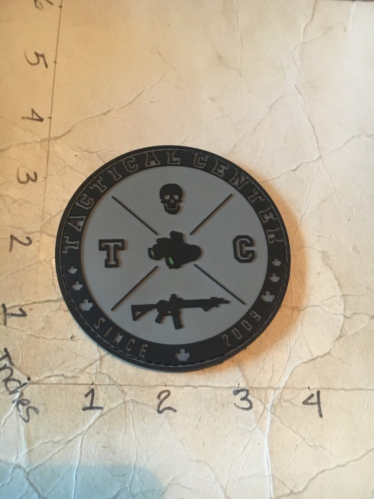 Tactical Center since 2009 morale PVC patch with hook & loop back 7/6/25