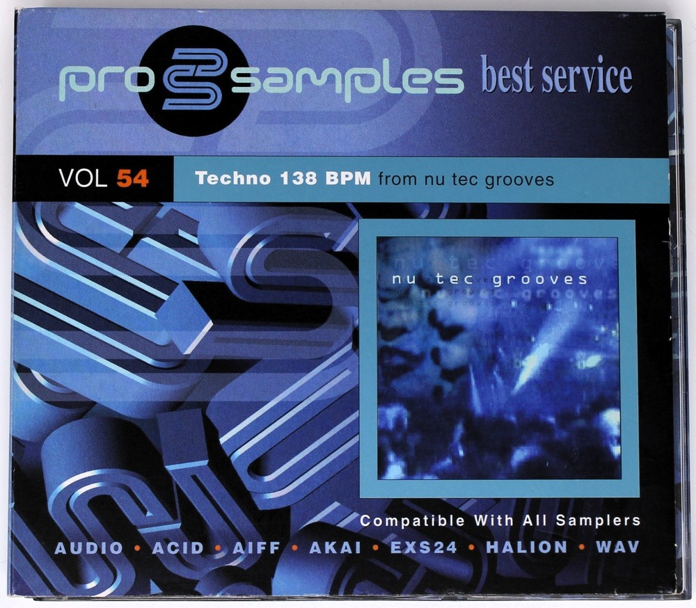 Best Service Pro Samples 54 Techno 138 BPM Sample/Sound Library/Sampling CD