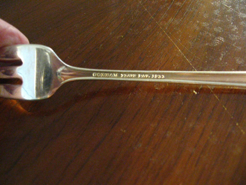 Gorham Silverplate Lady Caroline Cocktail Seafood Fork - Antique Silverware