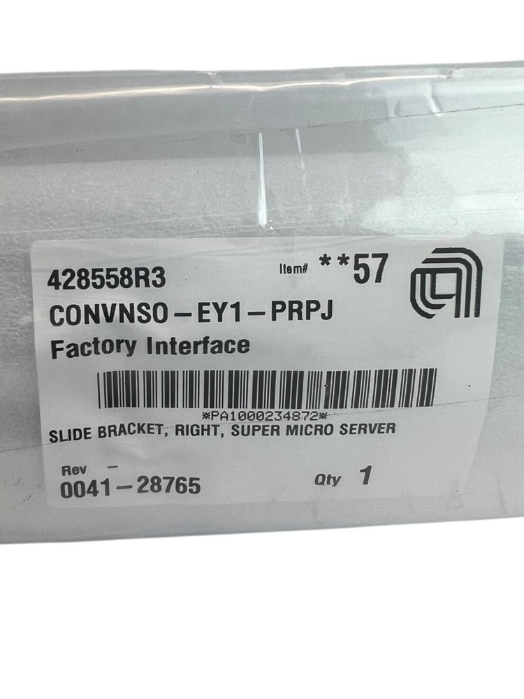 APPLIED MATERIALS AMAT 0041-28765 SLIDE BRACKET,RIGHT,SUPER MICRO SERVER