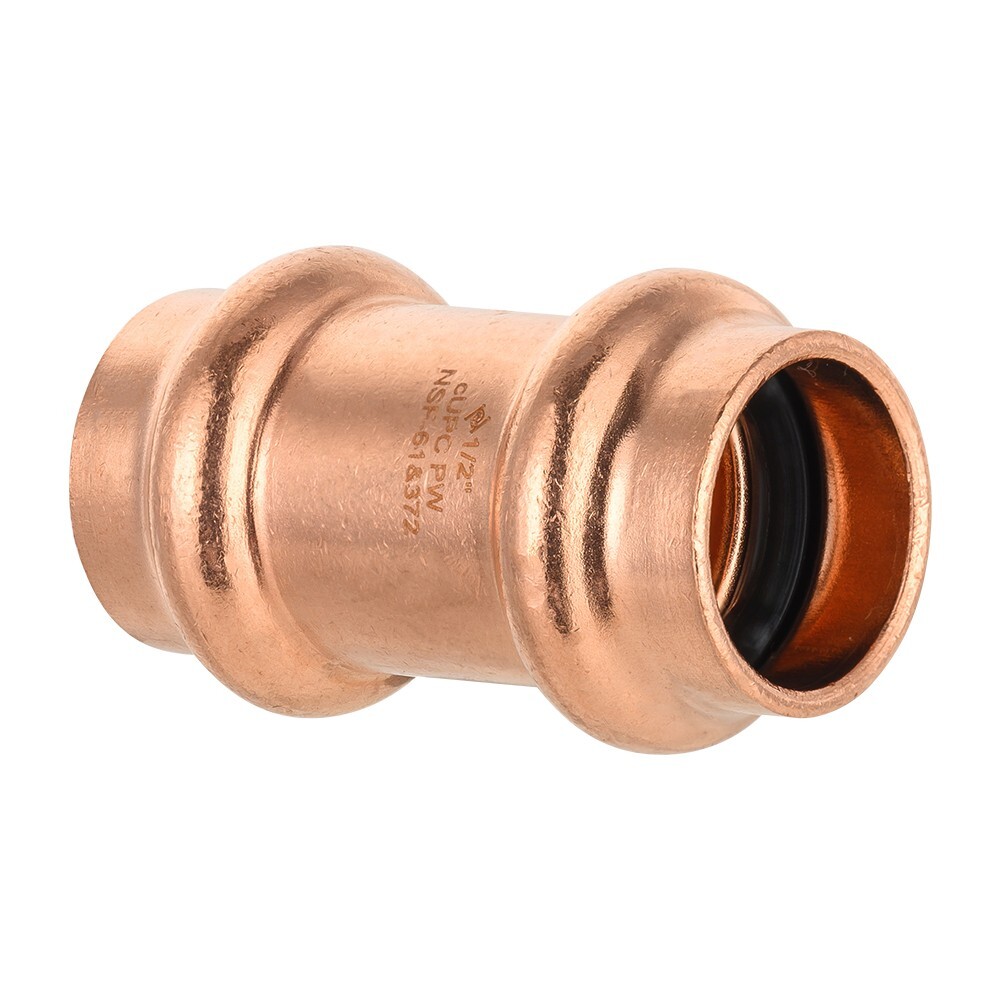 10 PCS EFIELD 1/2 " Press Fit Straight Coupling Fitting, No Lead , Pro Pack
