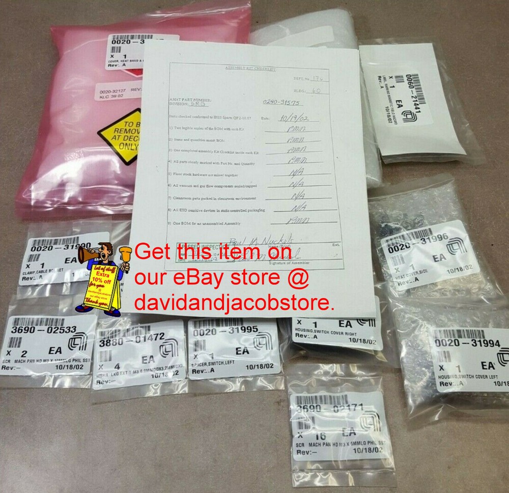 0240-31575 KIT, HEATING GATE VALVE, Applied materials...KIT.