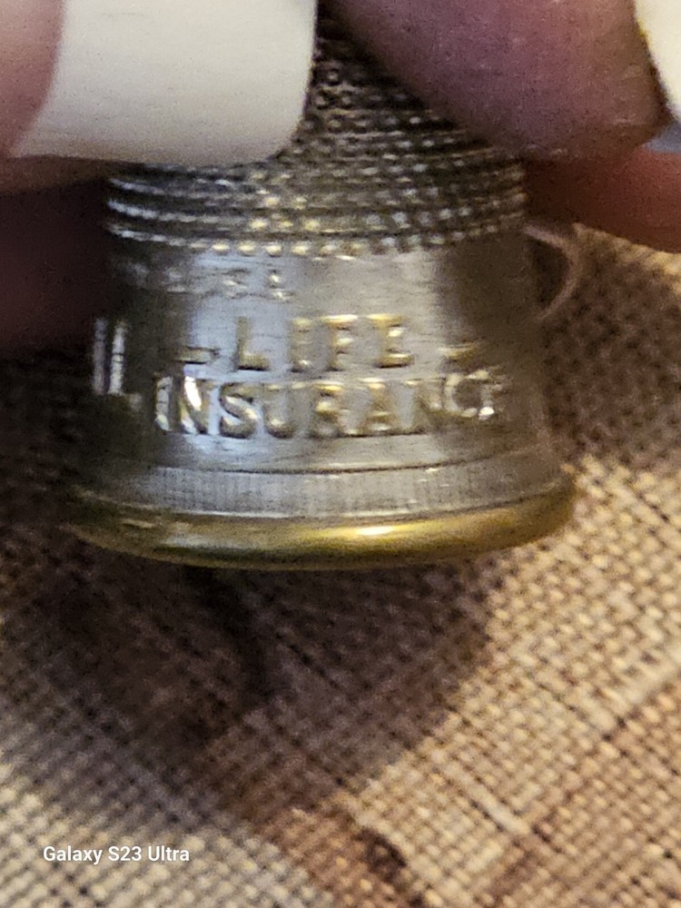 Old Thimbles And Sewing Supplies