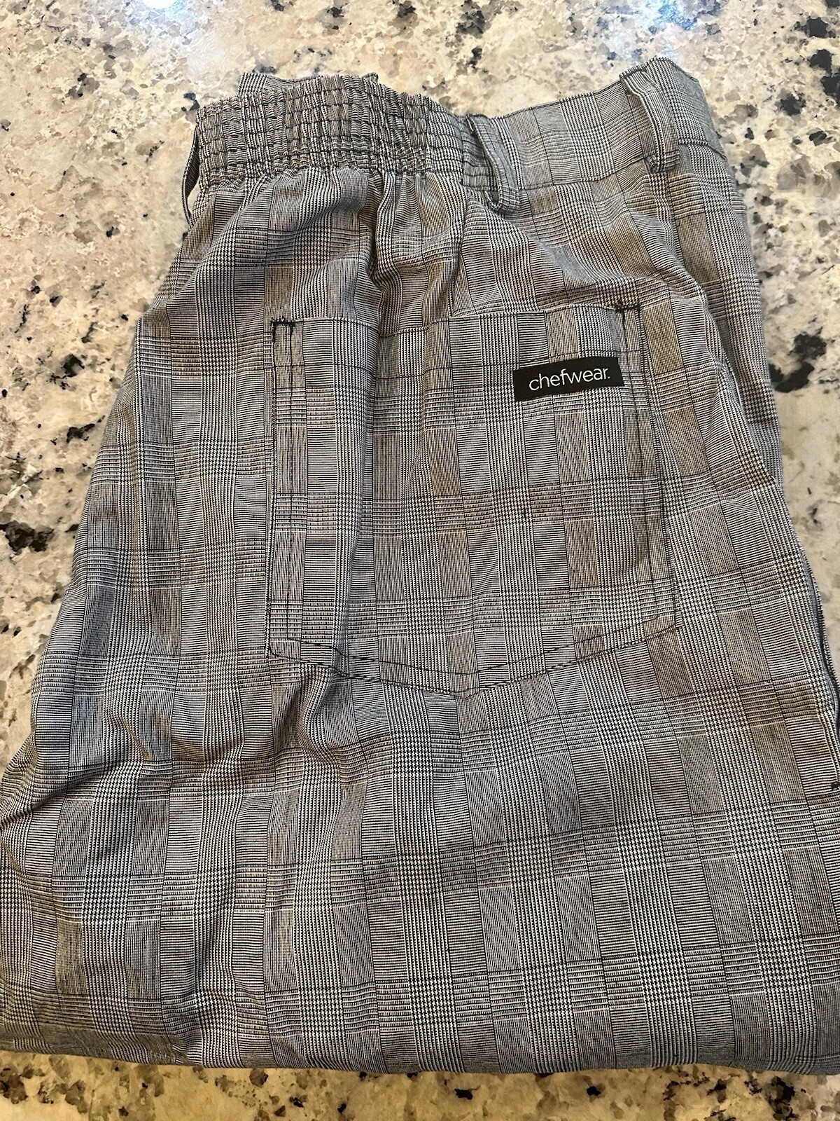 Chefware 100% Cotton Classic Fit Check Pants Size XL