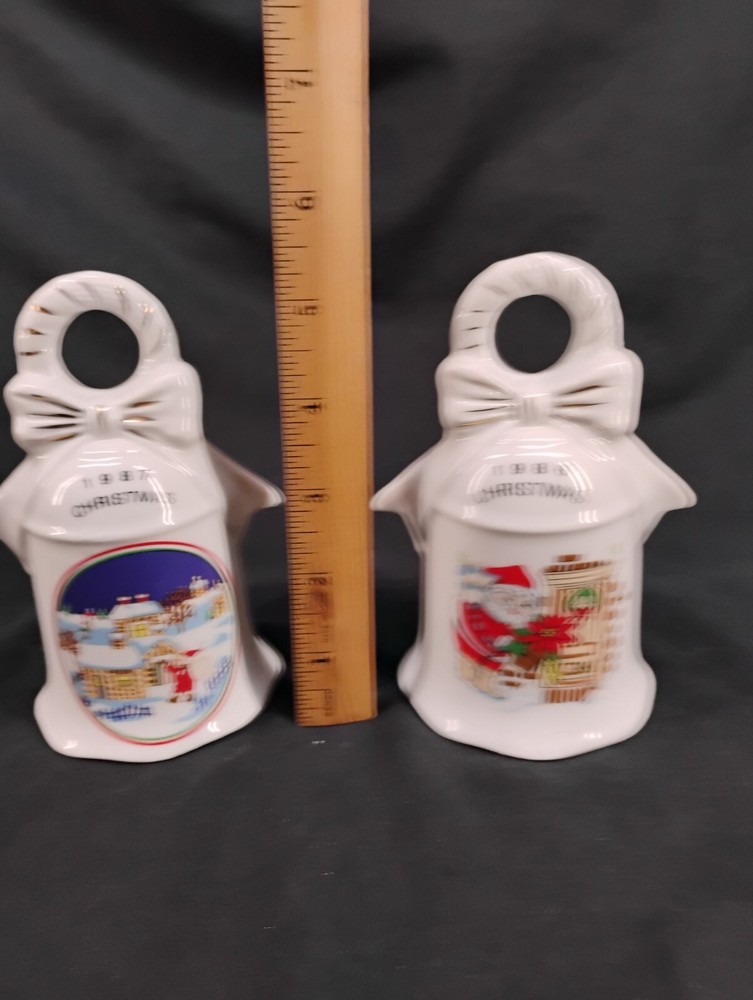 1986 @ 19887 Ceramic Christmas Bells