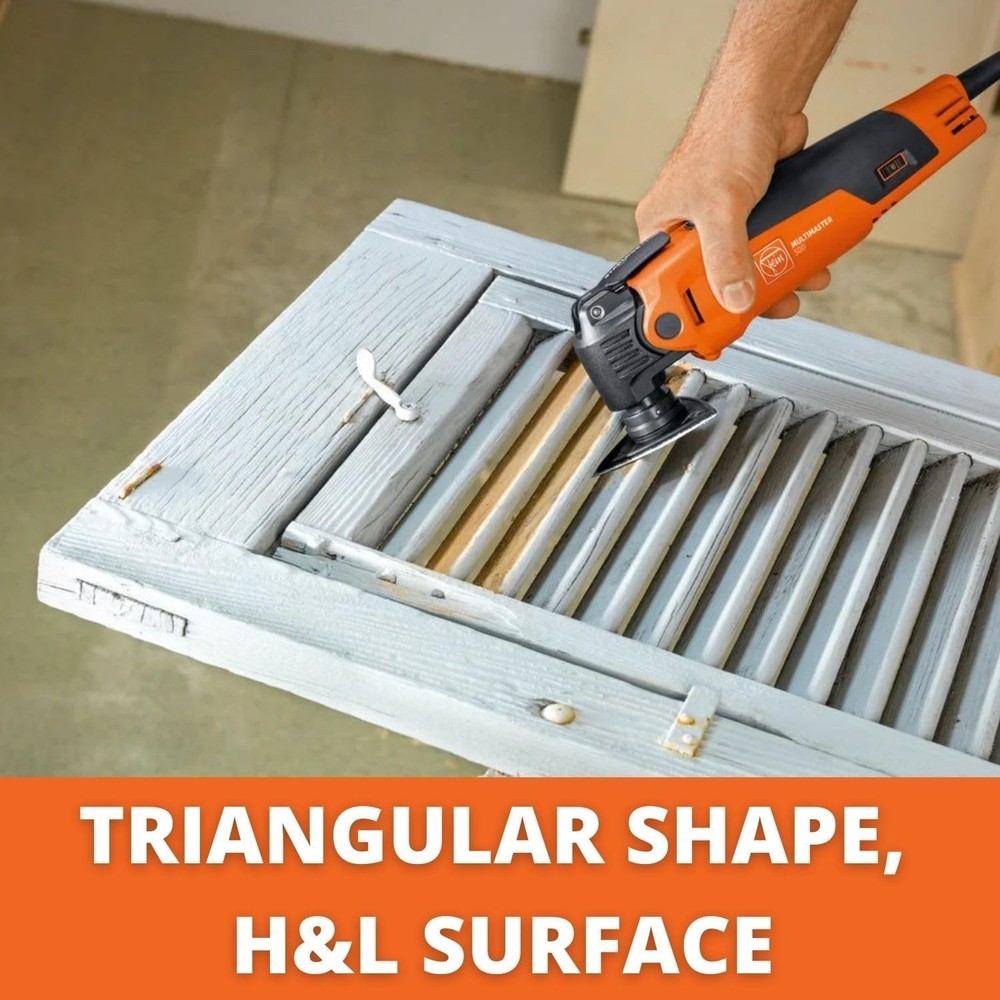 Starlock Triangular Backing Pad Set with Hook & Loop Attachment - Plastic Pla...