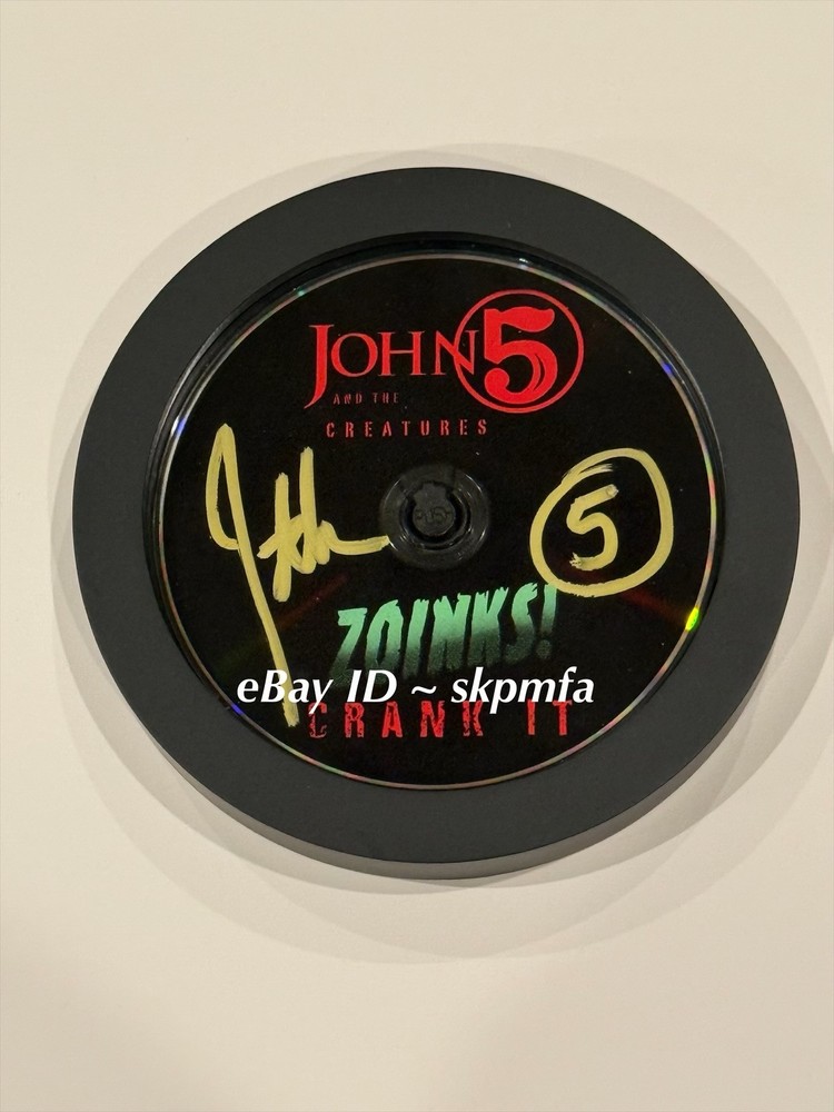 JOHN 5 & The Creatures ~ Signed Framed CD ~ Zoinks! Crank It!!