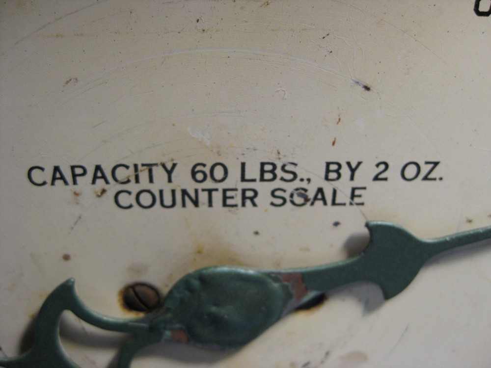 Antique Pelouze General Store 60 Lb Scale Needs Work