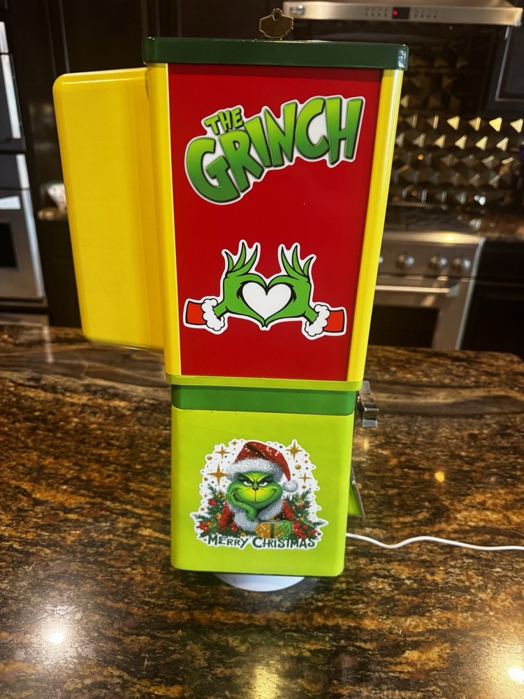 Grinch Gumball Candy Vending Machine