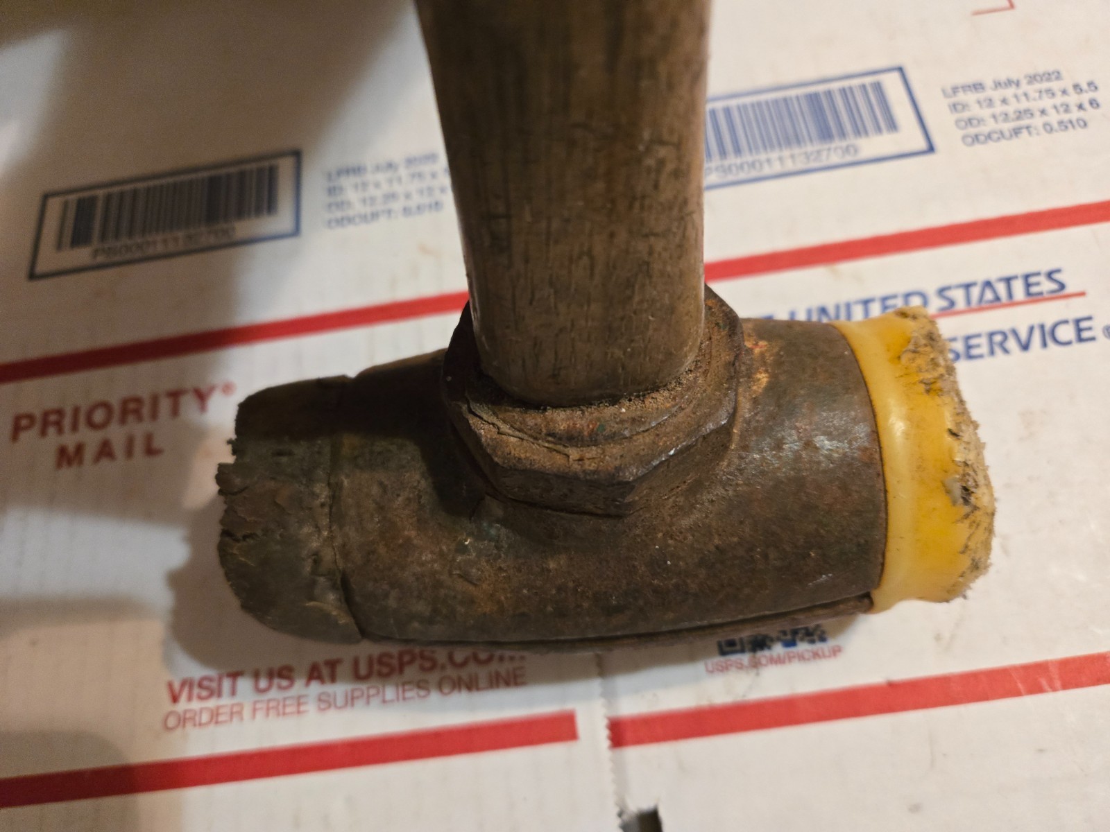 Garland No. 4 Split Head Rawhide Mallet Hammer