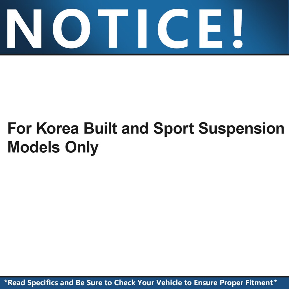 352mm Front Struts w/ Coil Spring Assembly + Sway Bars for 2011 2012 Kia Optima