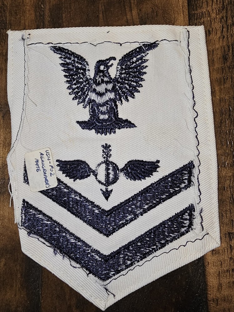 WWII USN Navy 2nd Class Aviation Aerographer Chevron Patch L@@K!!! .