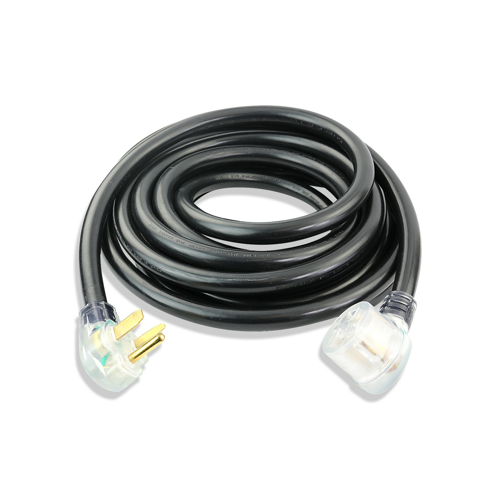 Leisure Cords 25' 220 Volt 50 Amp Heavy Duty 8/3 Welder Extension Cord MIG TIG